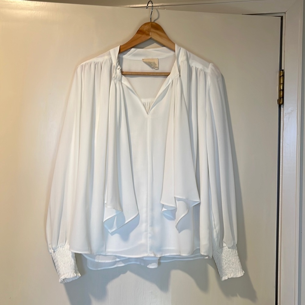 Blouse.  White size small.